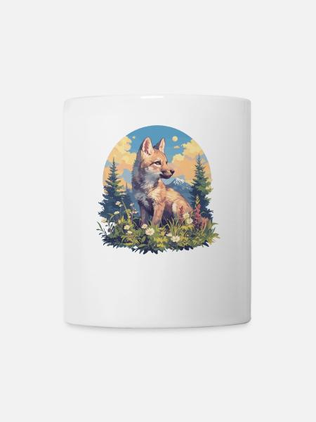 Kojoten Kojote - Tasse - Weiß