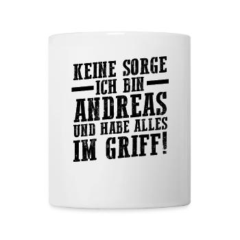 Vorname Andreas - Tasse - Weiß - Vorne