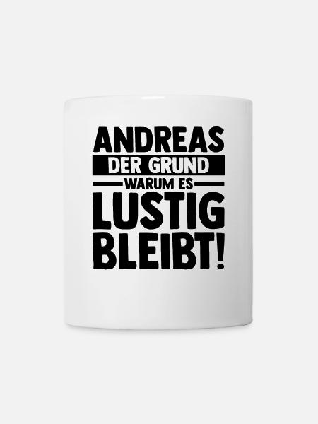 Vorname Andreas - Tasse - Weiß