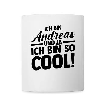 Vorname Andreas - Tasse - Weiß - Vorne