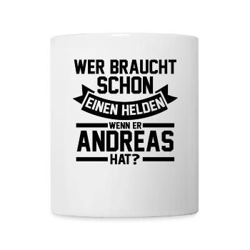 Vorname Andreas - Tasse - Weiß - Vorne