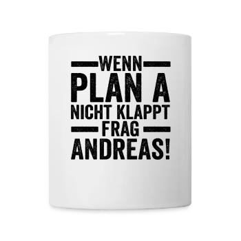 Vorname Andreas - Tasse - Weiß - Vorne