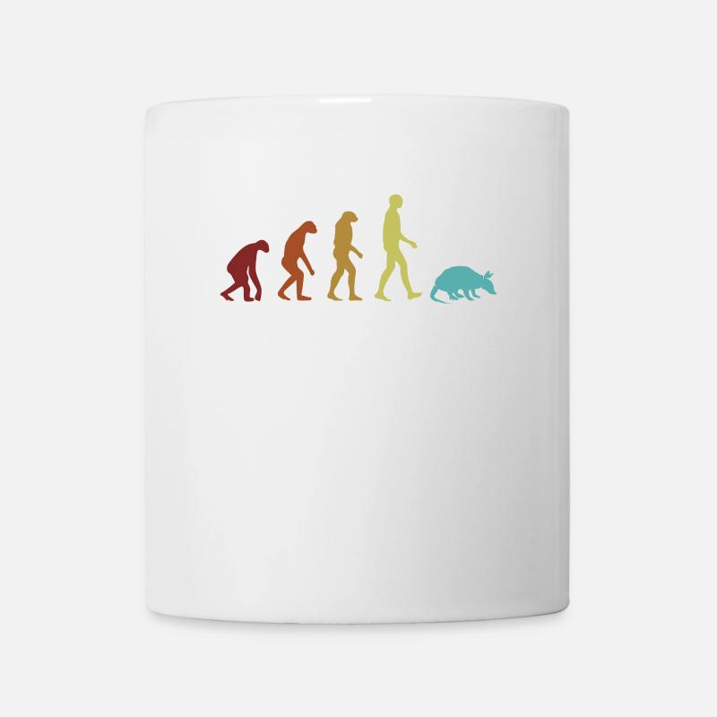 Gürteltier Evolution Rosa Fee Cingulata Liebhaber - Tasse - Weiß
