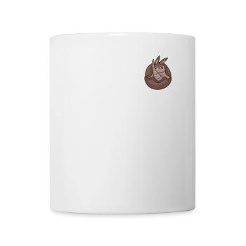 Logo tatou Emblème Fée Rose Chlamyphoridae - Mug blanc - blanc - Devant