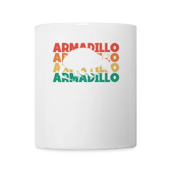 Armadillo Texte Rétro Fée Rose Chlamyphoridae - Mug blanc - blanc - Devant