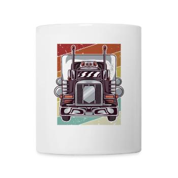 Retro Trucker Truckie Legends Lover Truck Driver - Mug - white - Front