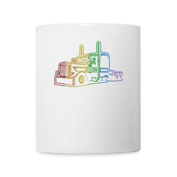 Trucker LGBT Rainbow Trucker Legends Truckie - Mug - white - Front