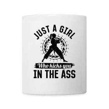 Juste une fille qui vous botte le cul - Muay Thai G - Mug blanc - blanc - Devant