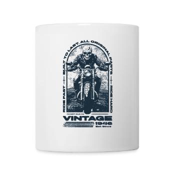 Vintage Motorrad Biker Motorrad Geburtstag 1946 - Tasse - Weiß - Vorne