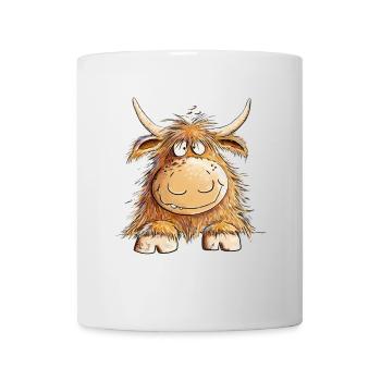 Drôle de bétail écossais Highland Highlanders - Mug blanc - blanc - Devant
