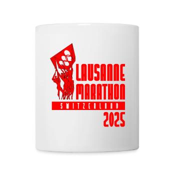 Lausanne Marathon - 2025 - Schweiz - Tasse - Weiß - Vorne