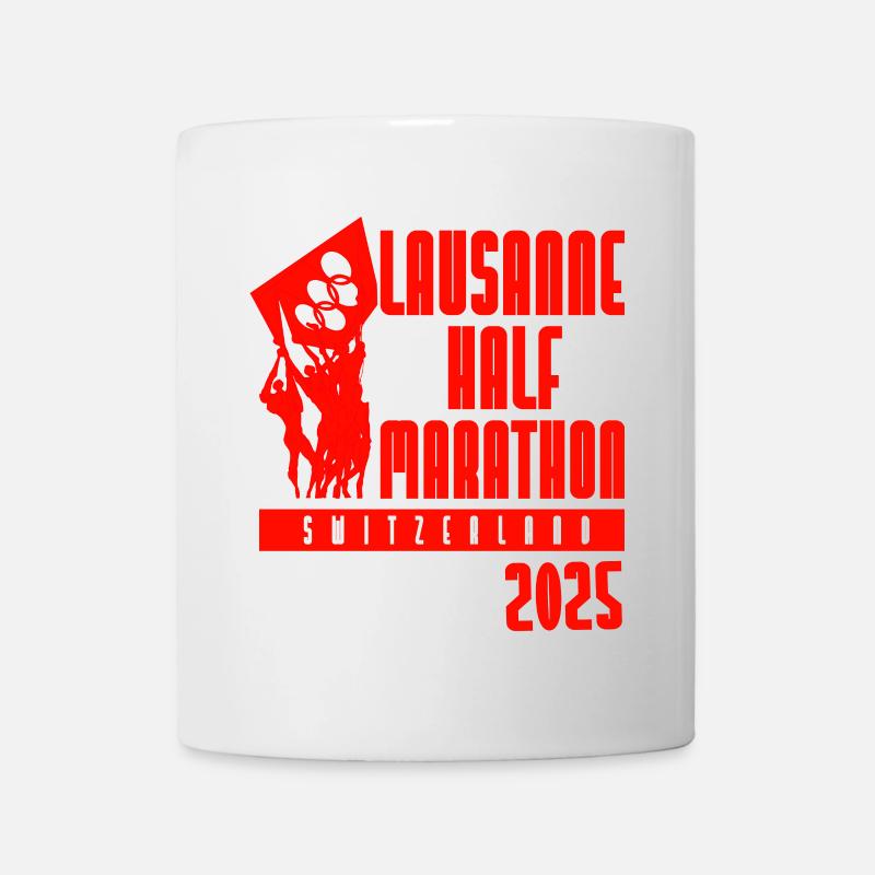 Halbarathon de Lausanne - 2025 - Suisse - Mug blanc - blanc