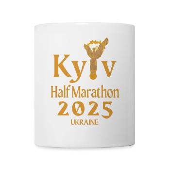 Semi-marathon de Kiev – 2025 – Ukraine - Mug blanc - blanc - Devant