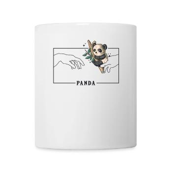 Michelangelo Creation of Adam Panda Friend Lover - Mug - white - Front