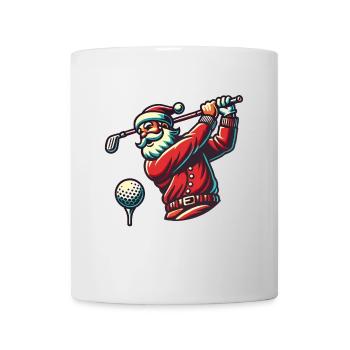 Santa Claus golfing - Mug - white - Front