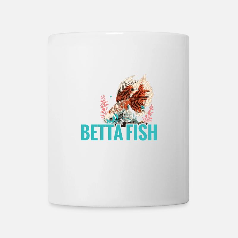 Ich Arbeite Hart, Damit Mein Betta-fisch Ein - Tasse - Weiß