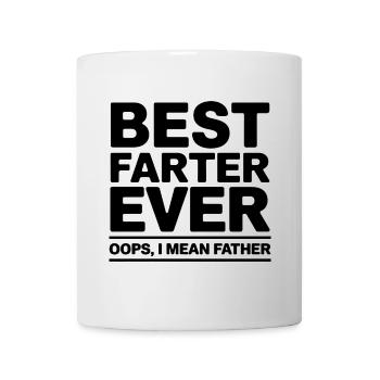 Furz Spruch Furzen Papa Pups Lustige Furz Geschenk - Tasse - Weiß - Vorne