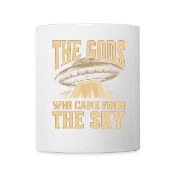 "The Gods Who Came From The Sky" - Alien Visitors - Tasse - Weiß - Vorne