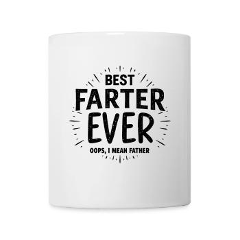 Furz Spruch Furzen Papa Pups Lustige Furz Geschenk - Tasse - Weiß - Vorne