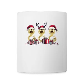 Sousaphon Weihnachten Orchester Blaskapelle - Tasse - Weiß - Vorne