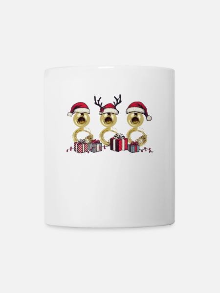 Sousaphon Weihnachten Orchester Blaskapelle - Tasse - Weiß