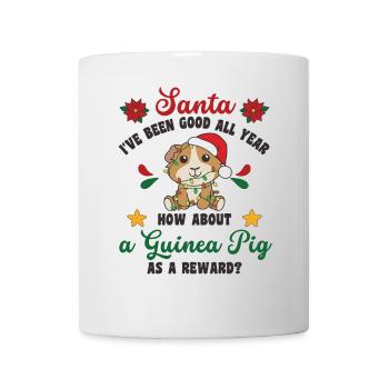 Je veux un cochon d’Inde sucré pour Noël - Mug blanc - blanc - Devant