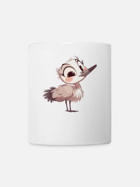 Kraniche Kranich - Tasse - Weiß