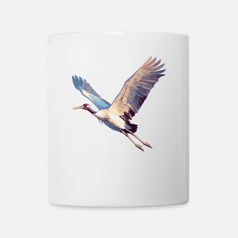 Kraniche Kranich - Tasse - Weiß