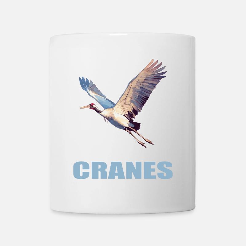 Kraniche Kranich - Tasse - Weiß