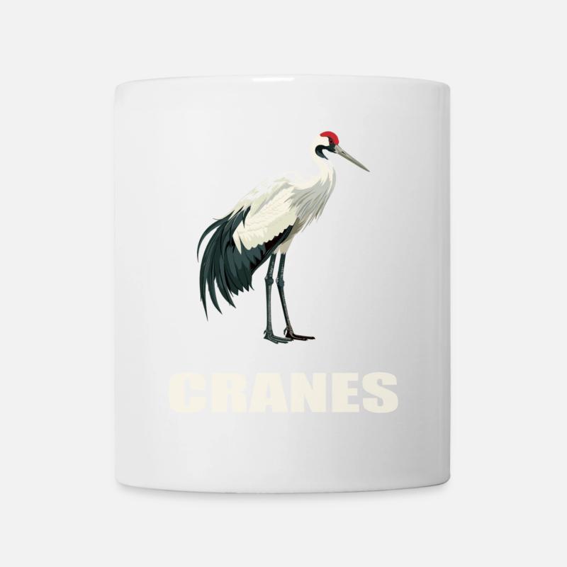 Kraniche Kranich - Tasse - Weiß