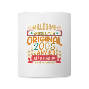 20 Years Birthday Gift Born In January 2005 - Mug - white - Front