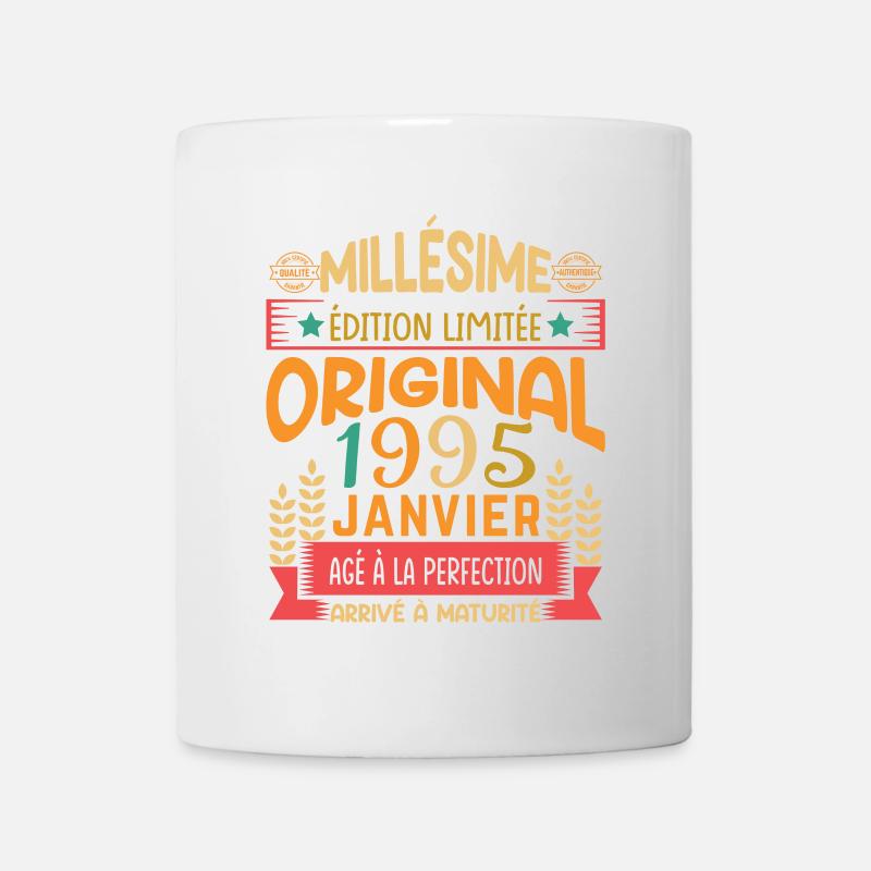 30 Ans Cadeau D'anniversaire Nées En Janvier 1995 - Mug blanc - blanc