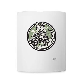 Lustiger kleiner Motocross-Junge - Tasse - Weiß - Vorne