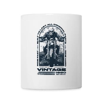 Vintage Motorrad Biker Motorrad Geburtstag 1980 - Tasse - Weiß - Vorne
