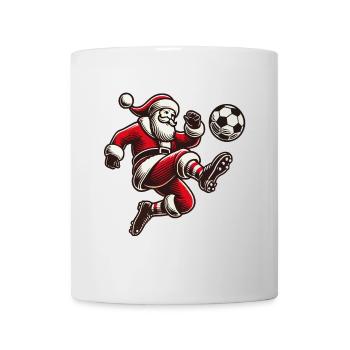 fSoccer playing Santa Claus - Mug - white - Front