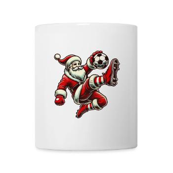 Père Noël Football Game Fun - Mug blanc - blanc - Devant