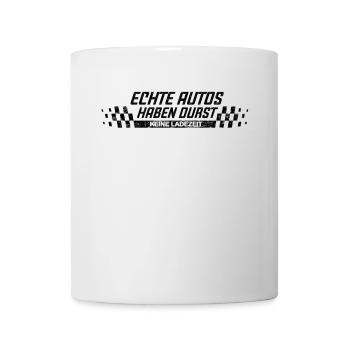 Les vraies voitures ont soif, spectacle moteur, essence, puissance - Mug blanc - blanc - Devant