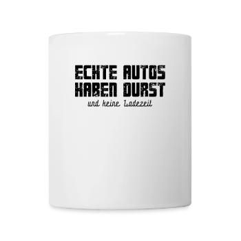 Les vraies voitures ont soif, spectacle moteur, essence, puissance - Mug blanc - blanc - Devant