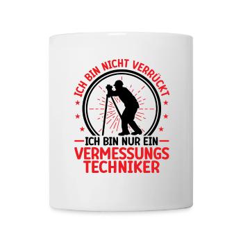 Géomètre, pas arpenteur fou - Mug blanc - blanc - Devant