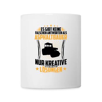Asphalt Builder Wrong Answers Road Construction - Mug - white - Front