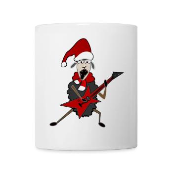 Hard Rock an Weihnachten - Tasse - Weiß - Vorne