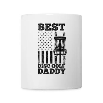 Best Disc Golf Daddy Disc Golfing - Mug - white - Front
