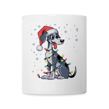 Greyhound Christmas Lights Xmas Dogs Gifts for Men - Tasse - Weiß - Vorne