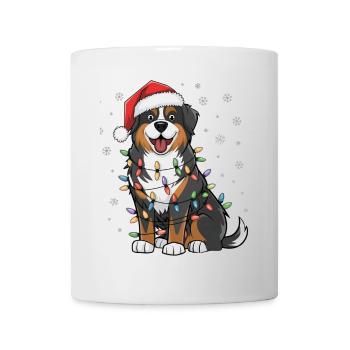 Greater Swiss Mountain Christmas Lights Xmas Dogs - Tasse - Weiß - Vorne