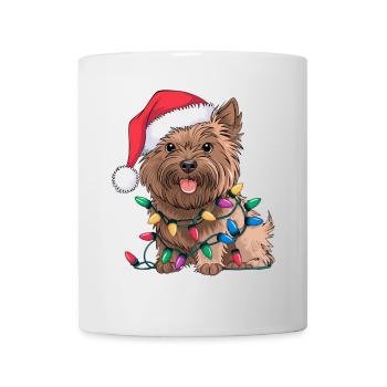 Cairn Terrier Christmas Lights Xmas Dogs Gifts - Tasse - Weiß - Vorne