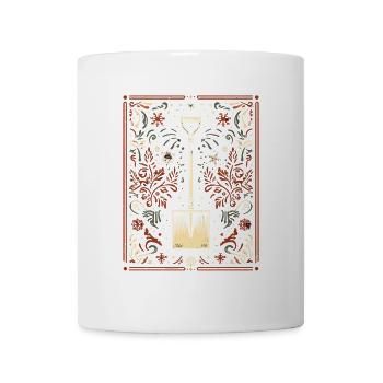 Funny Snow Shovel Christmas Illustration - Mug - white - Front