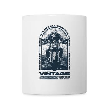 Vintage Motorrad Biker Motorrad Geburtstag 2002 - Tasse - Weiß - Vorne