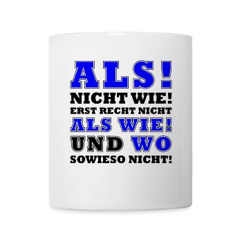 Grammatik Deutsch Lehrer und Lehrerin - Tasse - Weiß - Vorne
