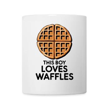 Waffeln Spruch Dessert Lustiges Waffeln Geschenk - Tasse - Weiß - Vorne
