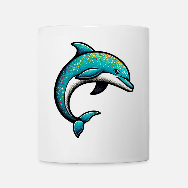 Delfin - Tasse - Weiß